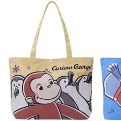 【新品・未使用】おさるのジョージ プラチナムザッカトートバッグ ラウンドワン限定