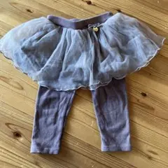 petit main プティマイン チュールレギンス 80 グレー