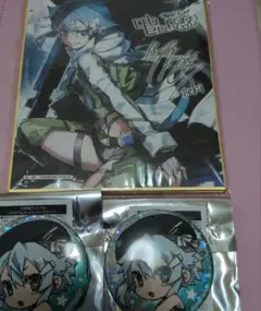 ソードアートオンライン　色紙 缶バッジ