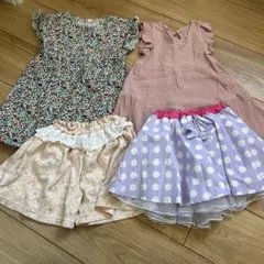 女の子　ワンピース　キュロット　スカート　90〜95サイズ