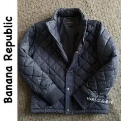 バナナリパブリック紺キルティングコート