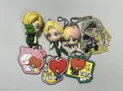 BTS BT21 TATA V テヒョン ラバーキーホルダー セット