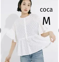 coca♡レースブラウス　ホワイト　Ｍサイズのサムネイル