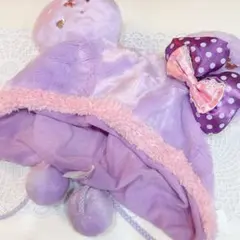 ディズニー　ファンキャップ　ミニー　紫　パープル　パルパルーザ　リボン