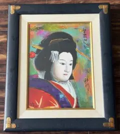 宮平勉 小さな踊り子 絵画 油彩画 油絵 額装 人物画 油彩 アートC 宮平勉 小さな踊り子 絵画 油彩画 油絵 額装 人物画 油彩 アートC