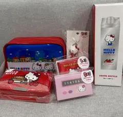 ハローキティ 3COINS コラボ グッズ 6点セット＋バッグ（アクスタ
