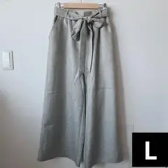 Radarista Lサイズ グレー ワイドパンツ ゴムウエスト