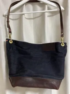 R*t様 RRL Ralph Lauren デニム レザー ショルダーバッグ　レのサムネイル