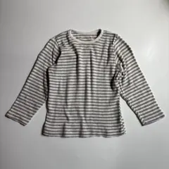 atomeme 韓国子供服　長袖カットソー グレー　XL 110 韓国子供服