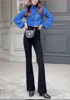 GRL ストレッチフレアパンツ[cu34]