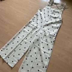 水玉模様サロペット・オーバーオール