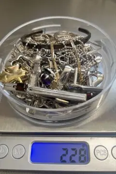 Silver、銀製、シルバー、925等、K18刻印あり228g ジャンクまとめて