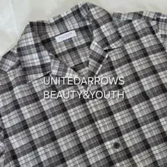 【最終値下げ・美品】BEAUTY&YOUTH オープンカラーシャツ グレーのサムネイル