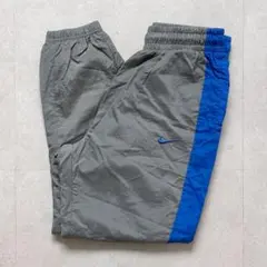 マ*ー様 00s NIKE ナイロンパンツ M グレー ブルー テック Y2K