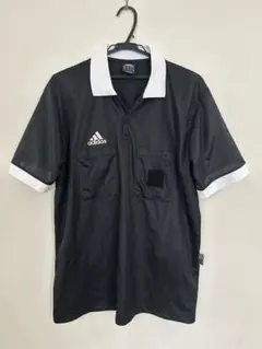 美品　サッカーレフェリー アディダス審判服　半袖サイズL　胸元ベルクロ付きＯ