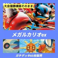 ガチ構築 】ポケモンカード メガルカリオex デッキ 60枚 二重スリーブ