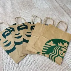 スターバックス　ショッパー　紙袋　 旧デザイン2枚 含む 5枚セット