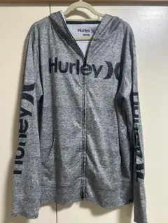 Hurley グレー ラッシュガード ジップアップ
