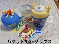 再値下げセットプーさん　ドナルド他 ディズニーポップコーンバケット Disney