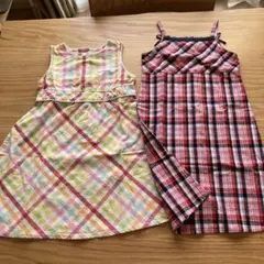 女の子　ノースリーブワンピース 2着　ローラアシュレイ ☆ジンボリー☆120のサムネイル