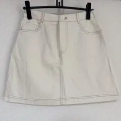 ★新品未使用★Dazy アイボリー デニムミニスカートLサイズ