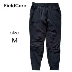 フィールドコア 4D超撥水 ストレッチ ジョガーパンツ ブラック 黒 M
