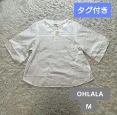 【タグ付き】OHLALA 五分袖シャツ M