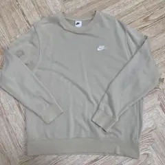Nike ベージュ クルーネック スウェット