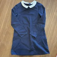 ZARAネイビー 長袖 ワンピース 140