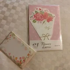 ミニカードとミニ花束レター　新品