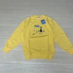 familiar イエロー トレーナー 140 ニット　トップス　女の子　刺繍
