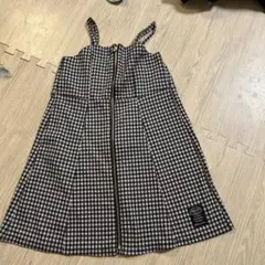 Algygirl チェック柄 ジャンバースカート 140