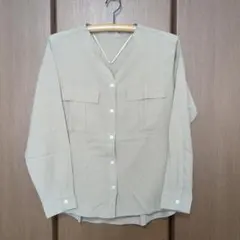 GU ワークスキッパーシャツ ベージュ Mのサムネイル