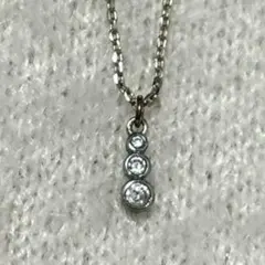 ネックレス 3連 ゴールド