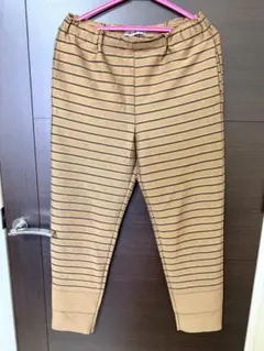 ISSEY MIYAKE ブラウンストライプカジュアルパンツのサムネイル