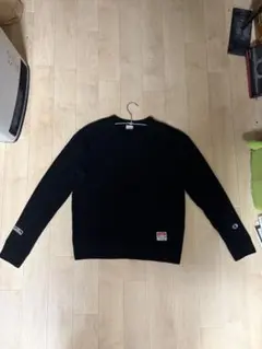 Champion ワッフルニット ブラック