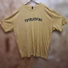 USA古着　TETELESTAI プリント Tシャツ 2XL イエロー