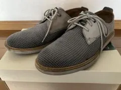 Clarksクラークス グレー メッシュ カジュアルシューズ