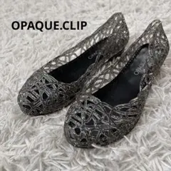 OPAQUE.CLIP 透かし編み フラットシューズ　クリアサンダル　22㎝のサムネイル