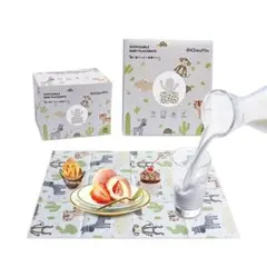 使い捨てランチョンマット 赤ちゃん 子供 楽しい動物園のテーマ (20枚)