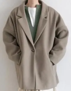 タイムセール　LOWRYS FARM ベージュ チェスターコート