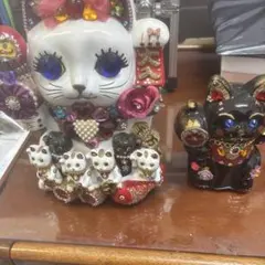 招き猫 置物 セット2つセット