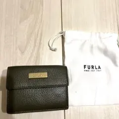 FURLA 三つ折り財布 オリーブグリーン