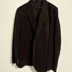 ダークブラウン コーデュロイ テーラードジャケット