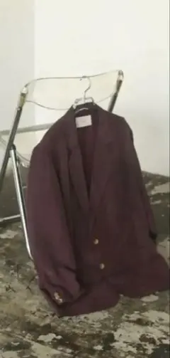 オーバーサイズ パープル ジャケット　todayful