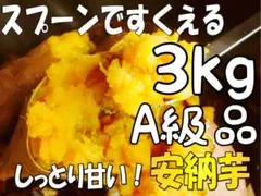 3kg 【安納芋】A級品☆しっとり甘い☆黄金の蜜芋☆さつまいも