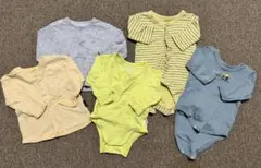 ロンパース3着・トップス2着（60~70cmサイズ）