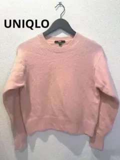 UNIQLOユニクロ クルーネックセーターピンク　Mサイズ