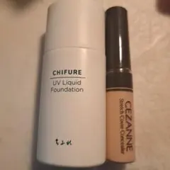 CHIFURE UV リキッドファンデ & CEZANNE コンシーラーのサムネイル