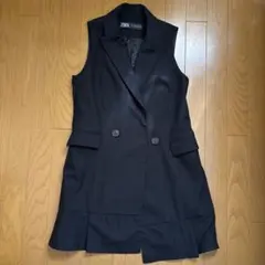 ZARA ブラック ノースリーブジャケット
